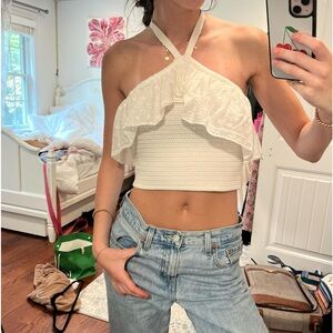 Cute ruffle summer top